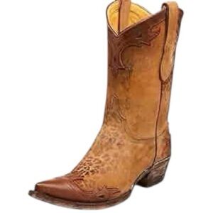 Old Gringo Women’s Leopardito Villa  Brien Leopard Print Cowboy Western Boots 10